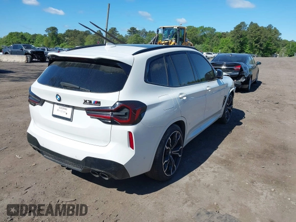 2022 BMW X3 M with VIN 5YM13EC05N9J35019, listed as a IAAI auction lot 42303329 with 44,972 mi miles and . Bid and sale history available at DreamBid. Image 4.