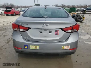 2016 Hyundai Elantra Value Edition with VIN KMHDH4AE0GU505725, listed as a Copart auction lot 49059315 with 93,760 mi miles and Salvage Title. Bid and sale history available at carsss.com. Image 6.