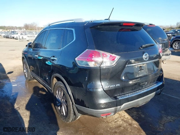 2016 Nissan Rogue SV with VIN 5N1AT2MT5GC798723, listed as a IAAI auction lot 41357523 with 148886 miles. Bid and sale history available at carsss.com. Image 3.