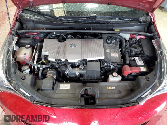 2017 Toyota Prius Two with VIN JTDKBRFU5H3567123, listed as a Copart auction lot 54506675 with 49,595 mi miles and Salvage Title. Bid and sale history available at carsss.com. Image 11.