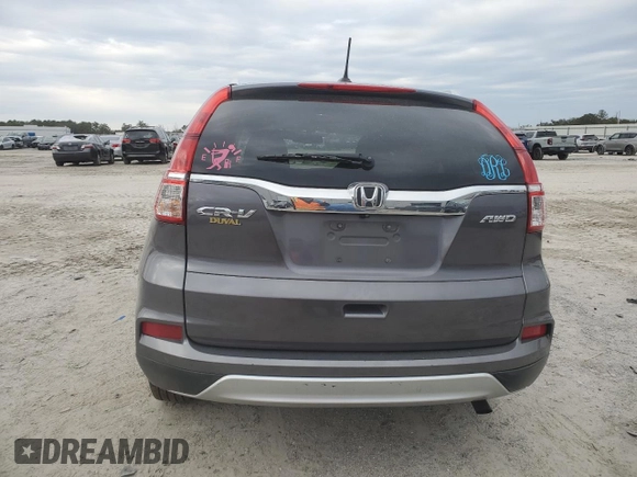 2015 Honda CR-V EX-L with VIN 2HKRM4H78FH666992, listed as a Copart auction lot 42400585 with 155,445 mi miles and Salvage Title. Bid and sale history available at carsss.com. Image 6.