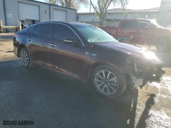 2019 Kia Optima EX with VIN 5XXGU4L19KG318361, listed as a Copart auction lot 50078205 with 137,063 mi miles and Clean Title. Bid and sale history available at carsss.com. Image 4.