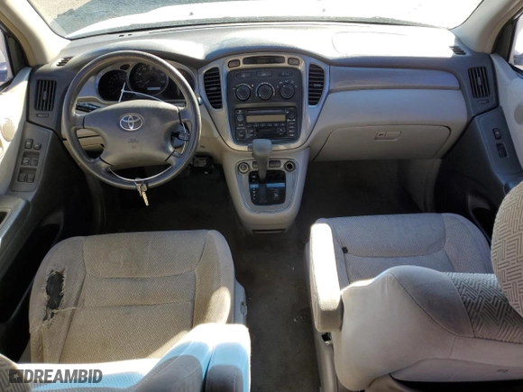 2001 Toyota Highlander with VIN JTEGF21A210019713, listed as a Copart auction lot 46082695 with 222,649 mi miles and Salvage Title. Bid and sale history available at carsss.com. Image 8.