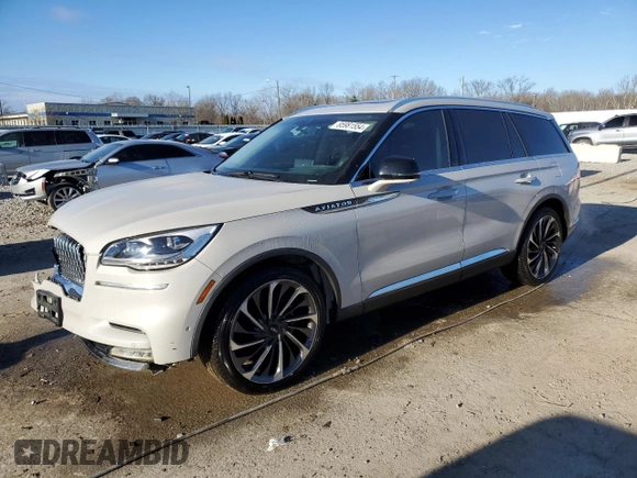 2020 Lincoln Aviator Reserve with VIN 5LM5J7XC7LGL30976, listed as a Copart auction lot 85981554 with 140,056 mi miles and Clean title. Bid and sale history available at DreamBid. Image 1.