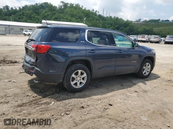 2018 GMC Acadia SLE with VIN 1GKKNRLSXJZ210439, listed as a Copart auction lot 56489784 with 54,567 mi miles and Salvage title. Bid and sale history available at DreamBid. Image 3.