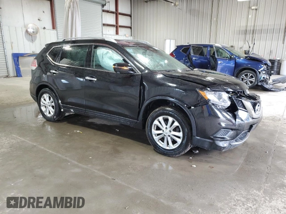 2016 Nissan Rogue SV with VIN 5N1AT2MV0GC873569, listed as a Copart auction lot 53288555 with 0 mi miles and Salvage Title. Bid and sale history available at carsss.com. Image 4.