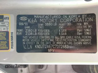 2012 Kia Soul + with VIN KNDJT2A67C7372683, listed as a IAAI auction lot 41464462 with 173,664 mi miles and . Bid and sale history available at DreamBid. Image 9.