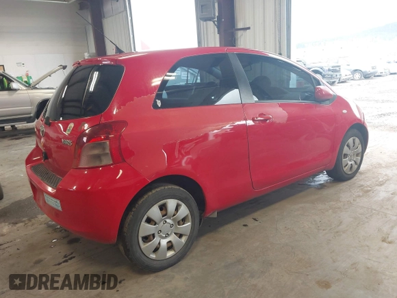 2007 Toyota Yaris with VIN JTDJT903X75112327, listed as a IAAI auction lot 41916243 with 182,110 mi miles. Bid and sale history available at carsss.com. Image 4.