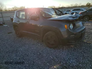 2016 Jeep Renegade Sport with VIN ZACCJAAT5GPD51175, listed as a Copart auction lot 46212345 with 178,096 mi miles and Salvage Title. Bid and sale history available at DreamBid. Image 4.