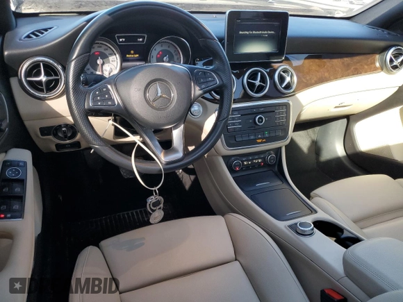 2016 Mercedes-Benz CLA 250 with VIN WDDSJ4EBXGN293738, listed as a Copart auction lot 89341895 with 57,279 mi miles and Salvage Title. Bid and sale history available at DreamBid. Image 8.