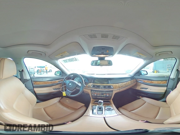 2013 BMW 7 Series 740i with VIN WBAYA6C58DC995008, listed as a Copart auction lot 62008795 with 95,974 mi miles and Salvage title. Bid and sale history available at DreamBid. Image 14.