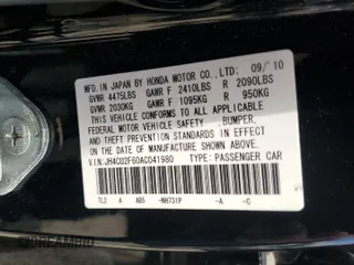 2010 Acura TSX with VIN JH4CU2F60AC041980, listed as a Copart auction lot 62051685 with 150,070 mi miles and Clean title. Bid and sale history available at DreamBid. Image 13.