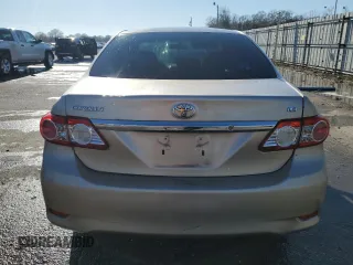 2011 Toyota Corolla L with VIN JTDBU4EE7B9135662, listed as a Copart auction lot 48687015 with 206,102 mi miles and Salvage Title. Bid and sale history available at carsss.com. Image 6.