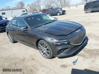 2023 Genesis G70 2.0T with VIN KMTG34TA5PU128188, listed as a IAAI auction lot 41692526 with 34,862 mi miles. Bid and sale history available at carsss.com. Image 1.