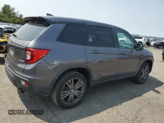 2019 Honda Passport EX-L with VIN 5FNYF8H51KB005843, listed as a Copart auction lot 59501565 with 47,051 mi miles and Salvage title. Bid and sale history available at DreamBid. Image 3.