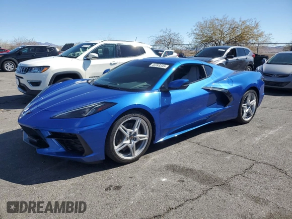 2022 Chevrolet Corvette 1LT with VIN 1G1YA2D46N5104049, listed as a Copart auction lot 45993245 with 33,785 mi miles and Salvage Title. Bid and sale history available at carsss.com. Image 1.