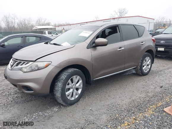 2012 Nissan Murano SL with VIN JN8AZ1MU2CW106582, listed as a IAAI auction lot 41485212 with 142,575 mi miles. Bid and sale history available at carsss.com. Image 2.