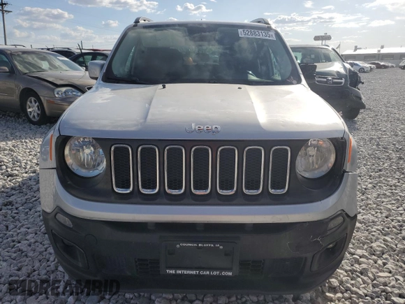2015 Jeep Renegade Latitude with VIN ZACCJABT9FPC04550, listed as a Copart auction lot 52883135 with 117,651 mi miles and Salvage Title. Bid and sale history available at DreamBid. Image 5.