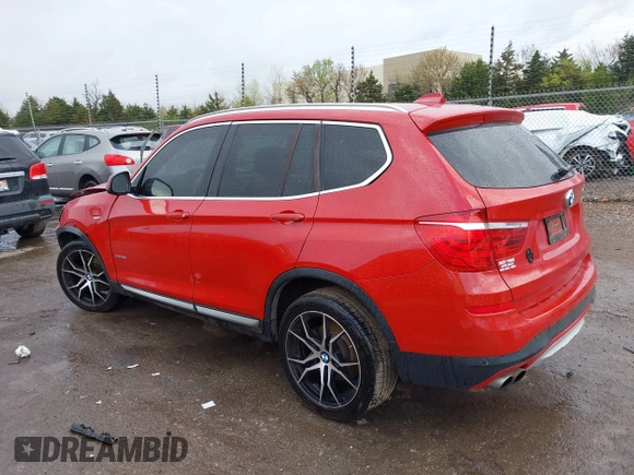 2015 BMW X3 xDrive28i with VIN 5UXWX9C53F0D53537, listed as a IAAI auction lot 41958100 with 165,866 mi miles. Bid and sale history available at carsss.com. Image 15.