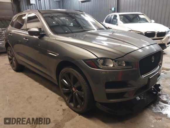 2018 Jaguar F-Pace 25t Premium with VIN SADCJ2FX8JA291504, listed as a IAAI auction lot 41218397 with 83,036 mi miles and . Bid and sale history available at DreamBid. Image 1.