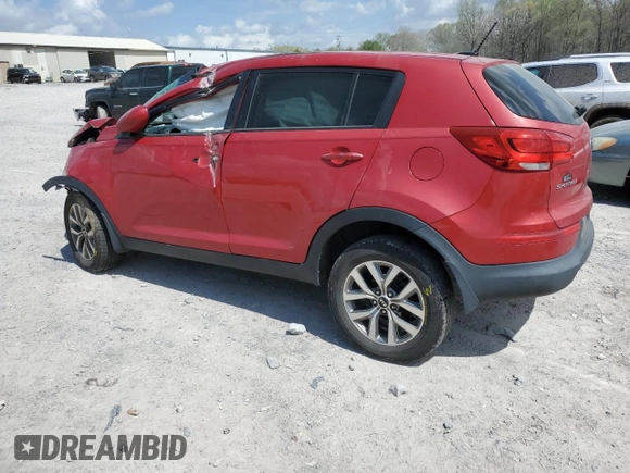 2015 Kia Sportage LX with VIN KNDPB3AC7F7743581, listed as a Copart auction lot 51940495 with 127,680 mi miles and Salvage Title. Bid and sale history available at DreamBid. Image 2.
