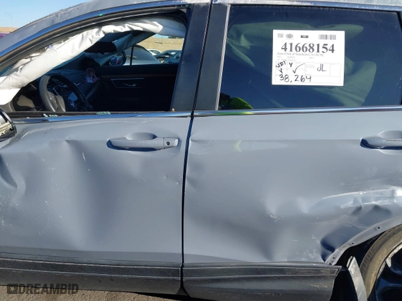 2022 Honda CR-V EX with VIN 5J6RW1H5XNA005441, listed as a IAAI auction lot 41668154 with 38,264 mi miles. Bid and sale history available at carsss.com. Image 15.