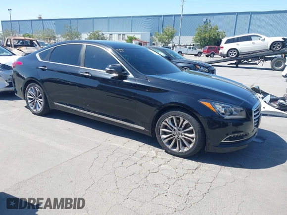 2017 Genesis G80 3.8L z VIN KMHGN4JE6HU190971, wystawiony jako IAAI lot #42195436 z przebiegiem 84 598 mil mil oraz . Historia ofert i sprzedaży dostępna na DreamBid. Obrazek 1.