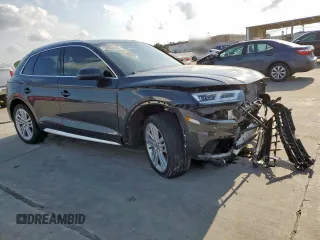 2019 Audi Q5 Premium Plus with VIN WA1BNAFY7K2052658, listed as a Copart auction lot 54954325 with 19,591 mi miles and Salvage title. Bid and sale history available at DreamBid. Image 4.