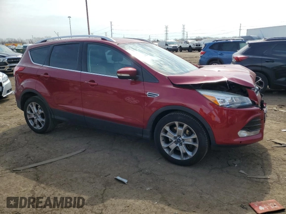 2015 Ford Escape Titanium with VIN 1FMCU9J93FUC90332, listed as a Copart auction lot 52861535 with 129,894 mi miles and Clean Title. Bid and sale history available at DreamBid. Image 4.
