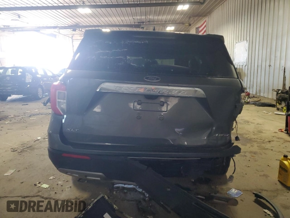 2024 Ford Explorer XLT with VIN 1FMSK8DH7RGA01857, listed as a Copart auction lot 46520615 with 0 mi miles and Salvage Title. Bid and sale history available at carsss.com. Image 6.