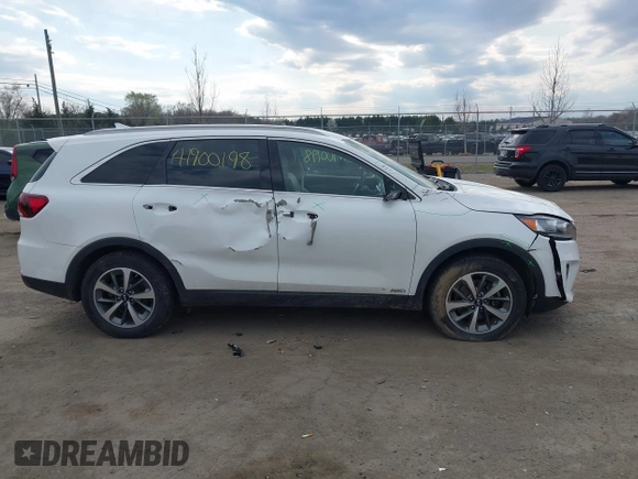 2019 Kia Sorento EX V6 with VIN 5XYPHDA51KG500108, listed as a IAAI auction lot 41900198 with 108,644 mi miles. Bid and sale history available at carsss.com. Image 14.