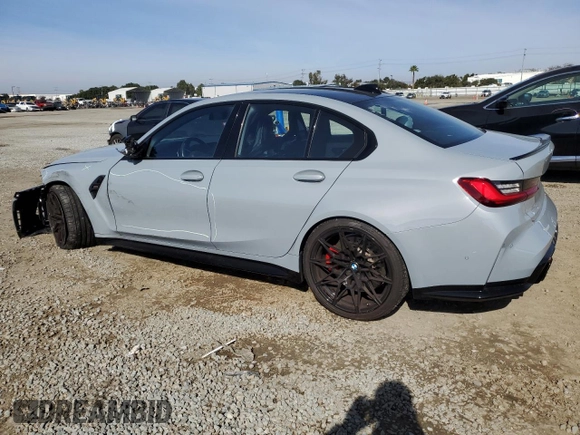 2021 BMW M3 with VIN WBS53AY03MFL42464, listed as a Copart auction lot 42829735 with 19,875 mi miles and Salvage Title. Bid and sale history available at carsss.com. Image 2.