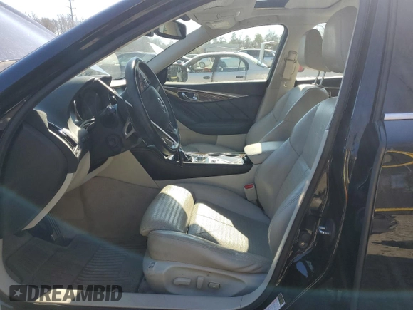 2014 Infiniti Q50 Premium with VIN JN1BV7AR2EM689221, listed as a Copart auction lot 46914095 with 113,015 mi miles and Salvage Title. Bid and sale history available at carsss.com. Image 7.