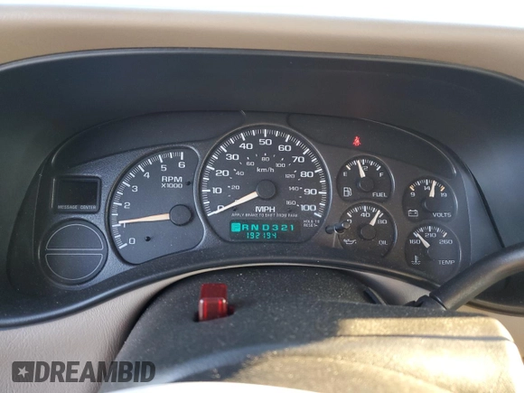 2002 Chevrolet Tahoe LT with VIN 1GNEK13ZX2J244226, listed as a Copart auction lot 76296654 with 192,194 mi miles and Clean Title. Bid and sale history available at carsss.com. Image 9.