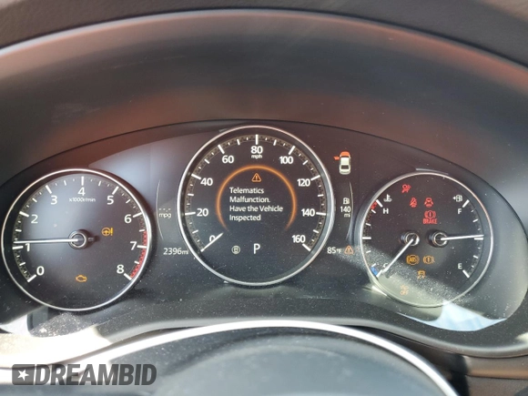 2025 Mazda 3 S Carbon Edition with VIN 3MZBPBCM4SM454067, listed as a Copart auction lot 43981255 with 2,396 mi miles and Clean Title. Bid and sale history available at DreamBid. Image 9.