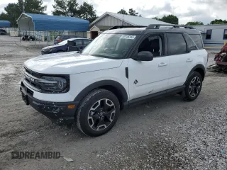 2024 Ford Bronco Sport Outer Banks z VIN 3FMCR9C64RRF18760, wystawiony jako Copart lot #58146365 z przebiegiem 12 446 mil mil oraz Szkoda całkowita • Salvage title. Historia ofert i sprzedaży dostępna na DreamBid. Obrazek 1.