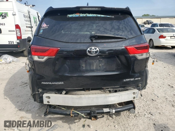 2017 Toyota Highlander Limited with VIN 5TDDZRFH6HS373125, listed as a Copart auction lot 54776665 with 150,625 mi miles and Salvage title. Bid and sale history available at DreamBid. Image 6.