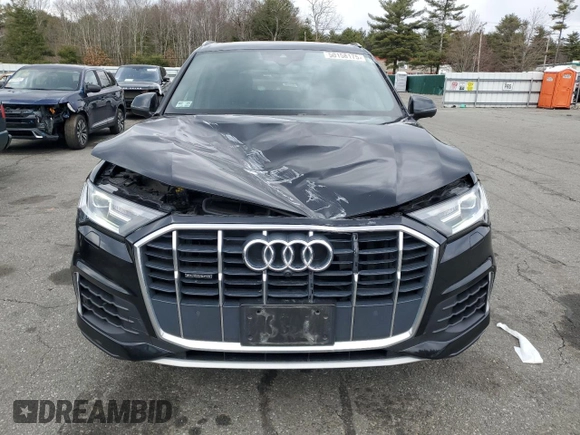 2021 Audi Q7 Premium with VIN WA1AXAF76MD016948, listed as a Copart auction lot 50158175 with 55,868 mi miles and Salvage title. Bid and sale history available at DreamBid. Image 5.