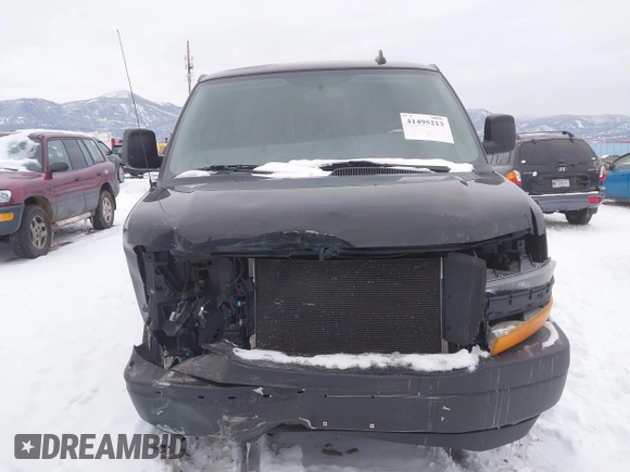 2018 Chevrolet Express Cargo Van with VIN 1GCWGAFP1J1267630, listed as a IAAI auction lot 41495213 with 79,238 mi miles. Bid and sale history available at carsss.com. Image 13.
