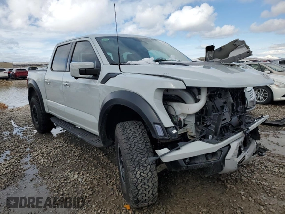 2024 Ford F-150 Raptor with VIN 1FTFW1RGXRFB06240, listed as a Copart auction lot 48020095 with Not Provided miles and Salvage Title. Bid and sale history available at DreamBid. Image 4.