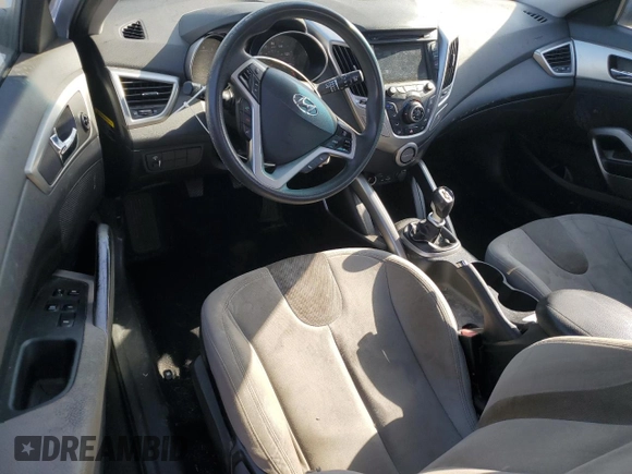 2012 Hyundai Veloster w/Gray Int with VIN KMHTC6AD9CU025190, listed as a Copart auction lot 59702755 with 188,579 mi miles and Salvage title. Bid and sale history available at DreamBid. Image 8.