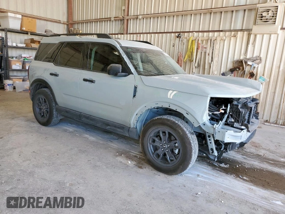 2024 Ford Bronco Sport Big Bend с VIN 3FMCR9B63RRF27161, выставлен на аукционе Copart как лот 59238505 с пробегом 22 150 миль миль и Списание • Salvage title. История ставок и продаж доступна на DreamBid. Изображение 4.