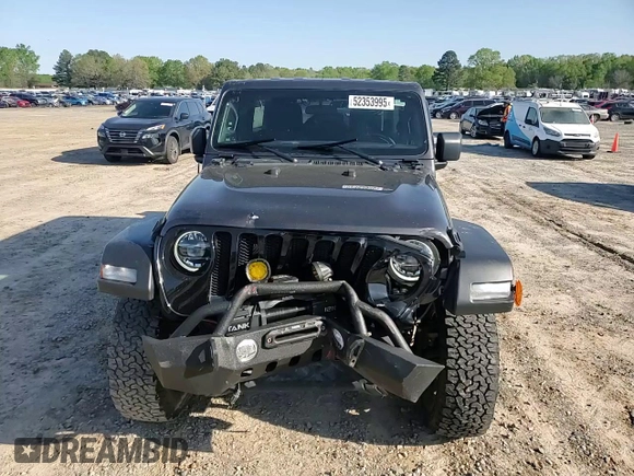 2022 Jeep Wrangler Unlimited Willys with VIN 1C4HJXDG1NW102069, listed as a Copart auction lot 52353995 with 33,328 mi miles and Salvage Title. Bid and sale history available at DreamBid. Image 11.