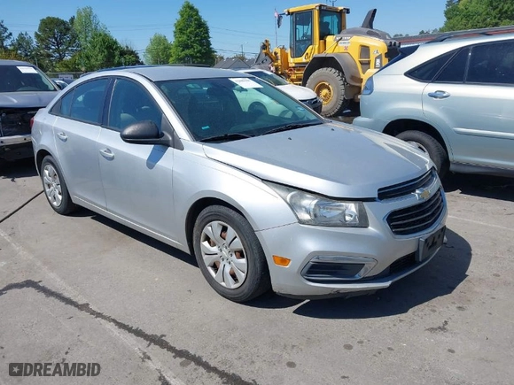 2015 Chevrolet Cruze LS with VIN 1G1PA5SH8F7275538, listed as a IAAI auction lot 42048660 with 132,977 mi miles. Bid and sale history available at carsss.com. Image 1.