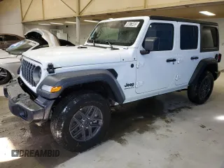 2025 Jeep Wrangler Sport S z VIN 1C4PJXDN8SW538472, wystawiony jako Copart lot #49573465 z przebiegiem 3 367 mil mil oraz Czysty tytuł • Clean title. Historia ofert i sprzedaży dostępna na DreamBid. Obrazek 1.