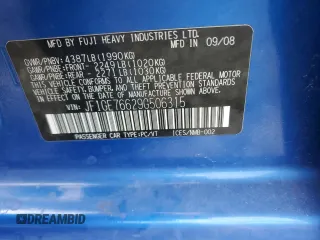 2009 Subaru WRX w/Premium Pkg с VIN JF1GE76629G506315, выставлен на аукционе Copart как лот 49659865 с пробегом 135 548 миль миль и Чистый • Clean title. История ставок и продаж доступна на DreamBid. Изображение 12.