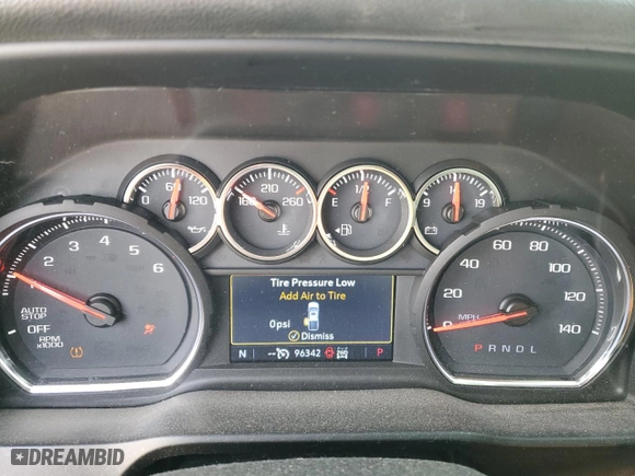 2019 Chevrolet Silverado 1500 LT with VIN 3GCUYDEDXKG182625, listed as a Copart auction lot 87466584 with 96,342 mi miles and Salvage Title. Bid and sale history available at carsss.com. Image 9.