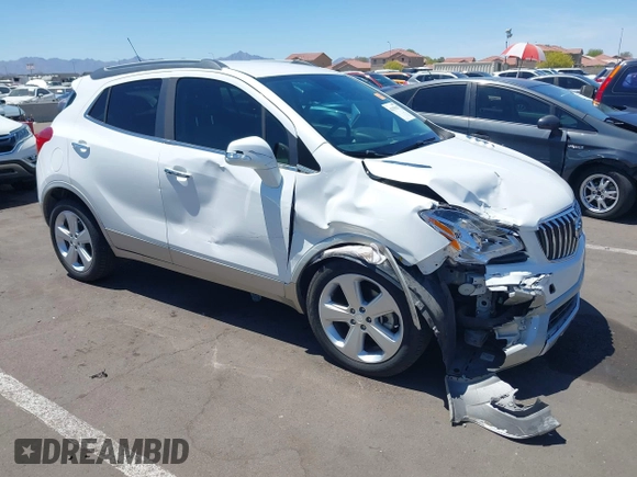 2015 Buick Encore with VIN KL4CJASBXFB200731, listed as a IAAI auction lot 42159167 with 53,205 mi miles. Bid and sale history available at carsss.com. Image 1.
