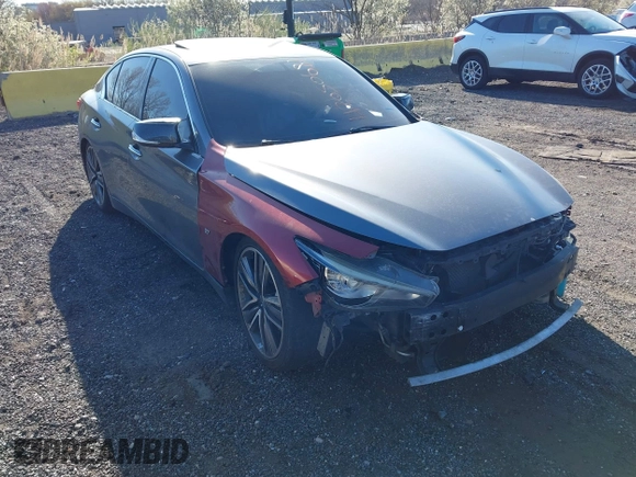 2014 Infiniti Q50 Sport with VIN JN1BV7AR9EM693864, listed as a IAAI auction lot 42050681 with 115,967 mi miles and . Bid and sale history available at carsss.com. Image 1.