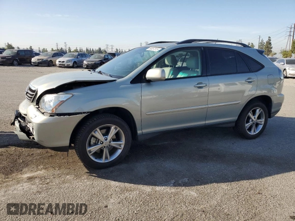 2006 Lexus RX 400h z VIN JTJHW31U760043860, wystawiony jako Copart lot #58057015 z przebiegiem 97 618 mil mil oraz Szkoda całkowita • Salvage title. Historia ofert i sprzedaży dostępna na DreamBid. Obrazek 1.